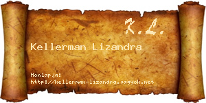 Kellerman Lizandra névjegykártya